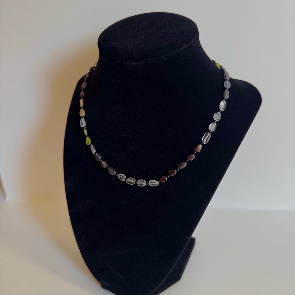 Multicolor Crystal Gem Necklace